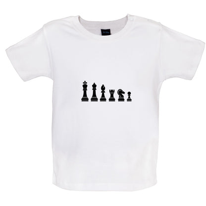 Chess Pieces Baby T Shirt