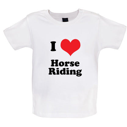 I Love Horse Riding Baby T Shirt