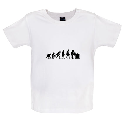 Evolution Of Man Beekeeper Baby T Shirt