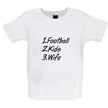 Football Kids Wife Baby T Shirt