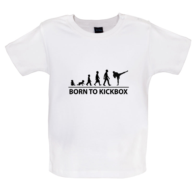 Born to Kickbox Baby T Shirt