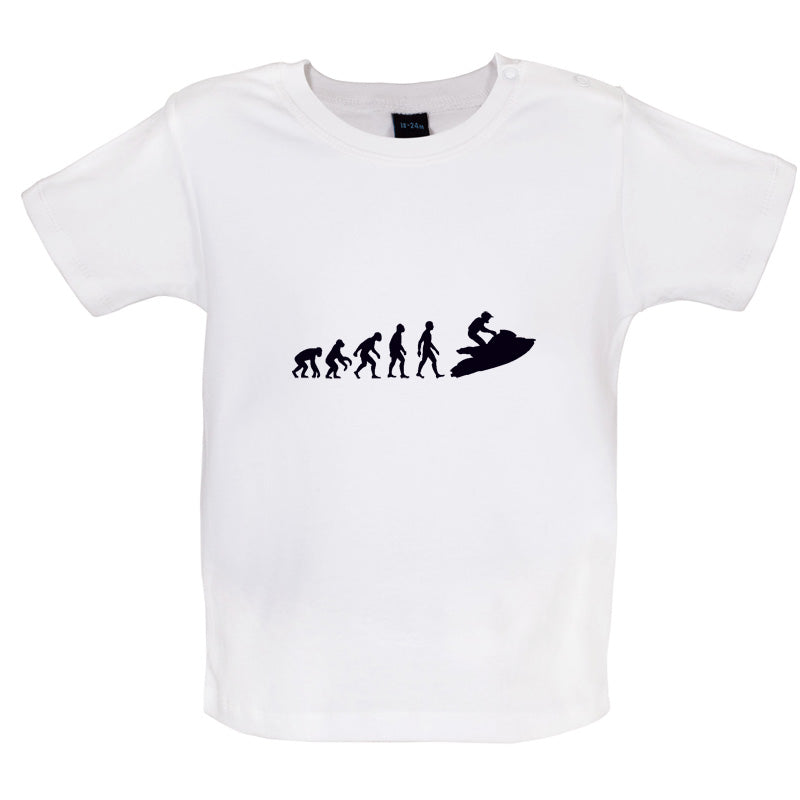 Evolution Of Man Jet Ski Baby T Shirt