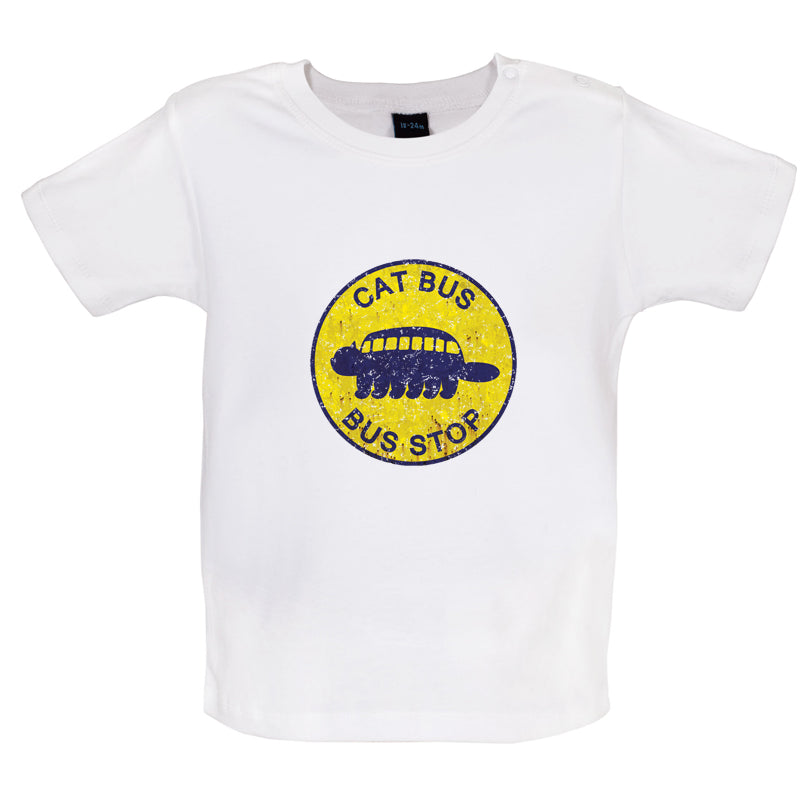 Cat Bus Stop Baby T Shirt