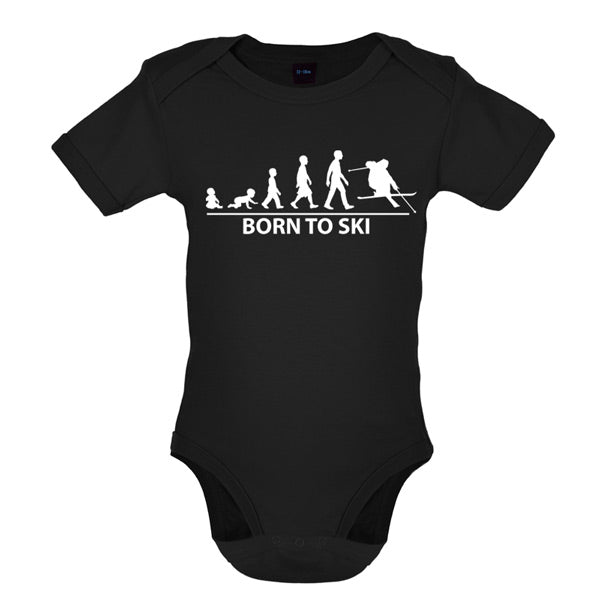 Born to Ski Baby T Shirt