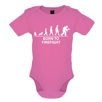 Born to Firefight Baby T Shirt