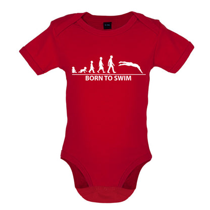 Born to Swim Baby T Shirt