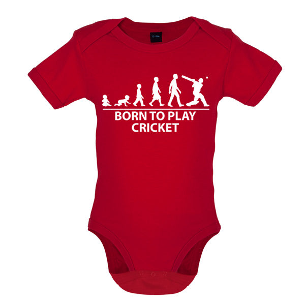 Born to play Cricket Baby T Shirt