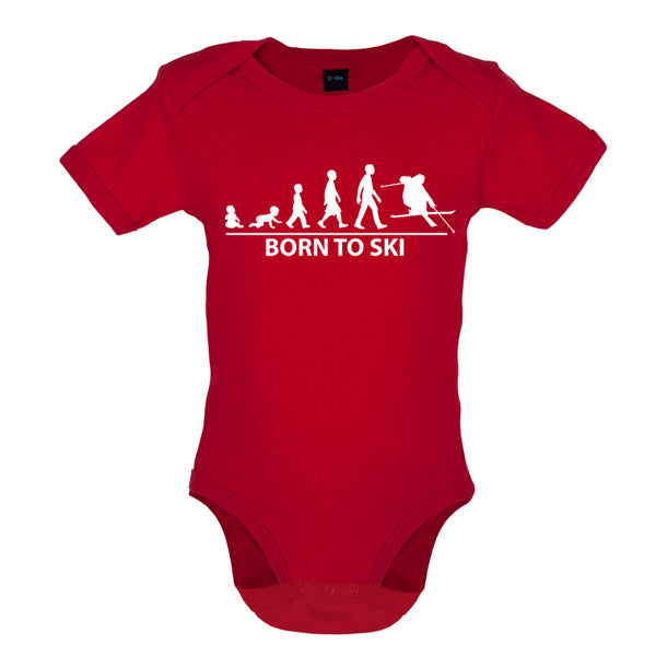 Born to Ski Baby T Shirt