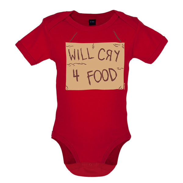 Will cry 4 food Baby T Shirt