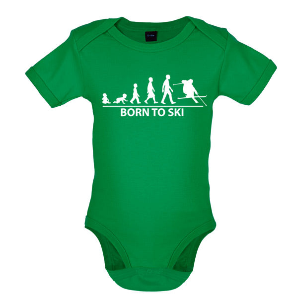 Born to Ski Baby T Shirt