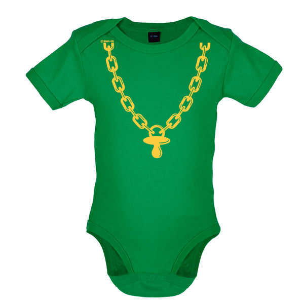 Gold chain and dummy Baby T Shirt