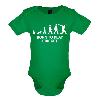 Born to play Cricket Baby T Shirt