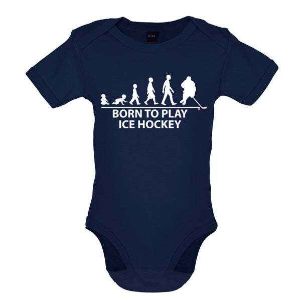 Born to play Ice Hockey Baby T Shirt