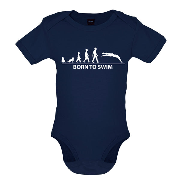 Born to Swim Baby T Shirt