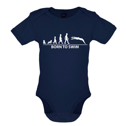 Born to Swim Baby T Shirt