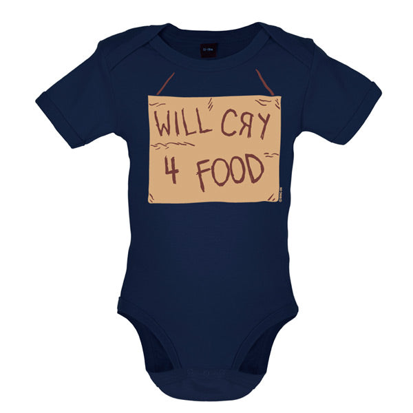 Will cry 4 food Baby T Shirt