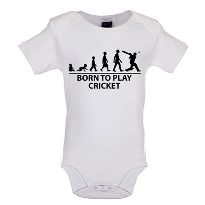 Born to play Cricket Baby T Shirt