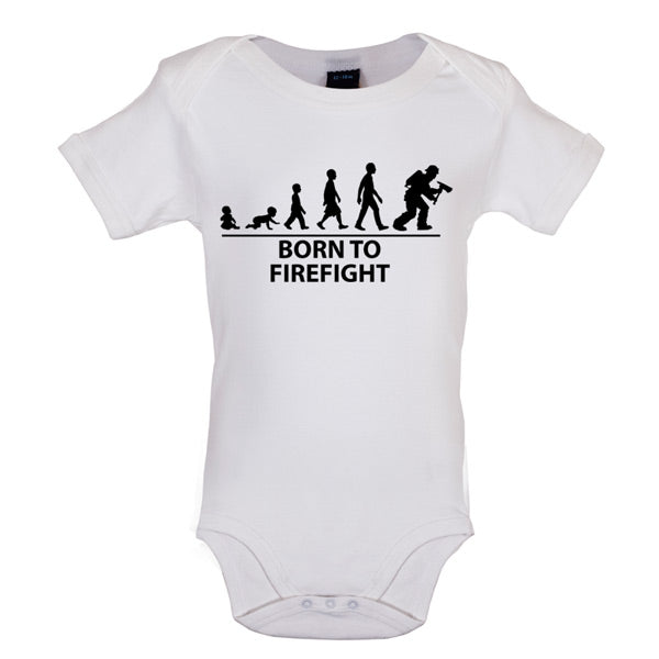 Born to Firefight Baby T Shirt