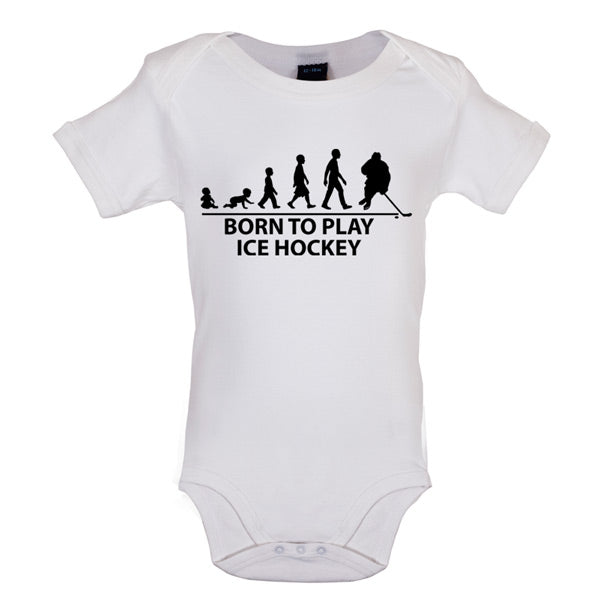 Born to play Ice Hockey Baby T Shirt