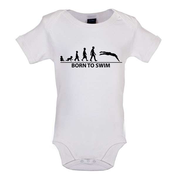 Born to Swim Baby T Shirt