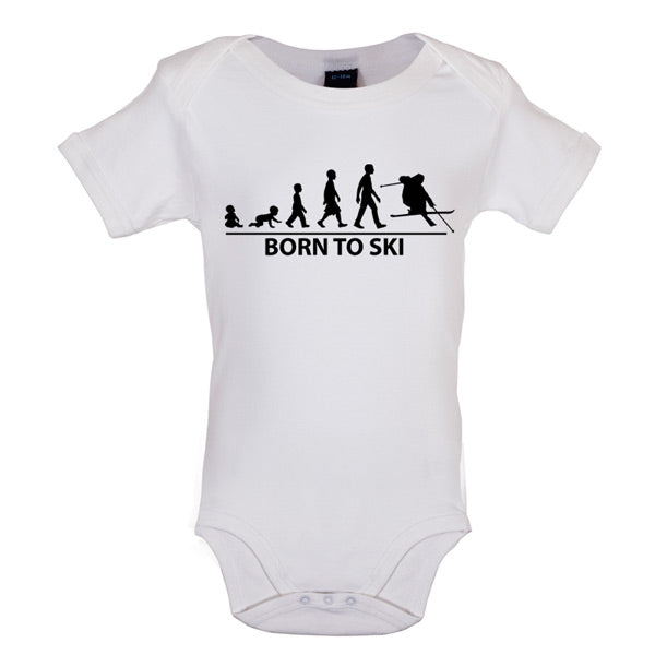 Born to Ski Baby T Shirt