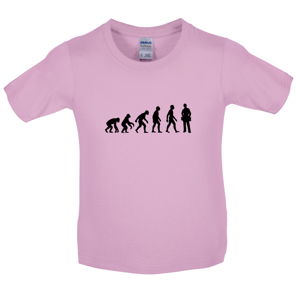 Evolution Of Man Electrician Kids T Shirt