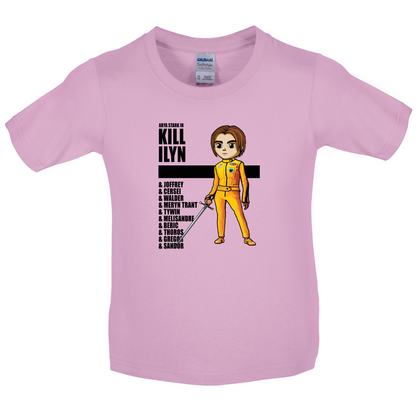 Kill Ilyn List of Names Kids T Shirt