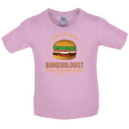 Burgerologist Kids T Shirt