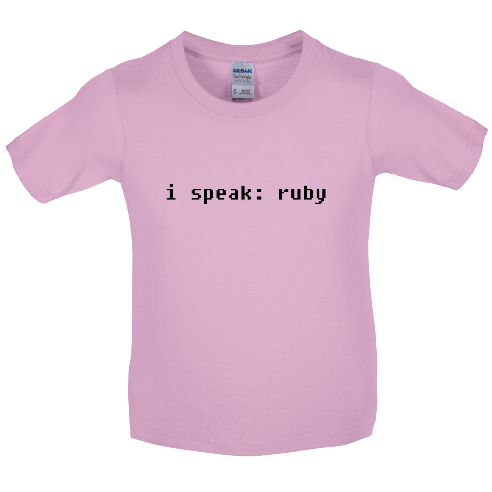 I Speak Ruby Kids T Shirt