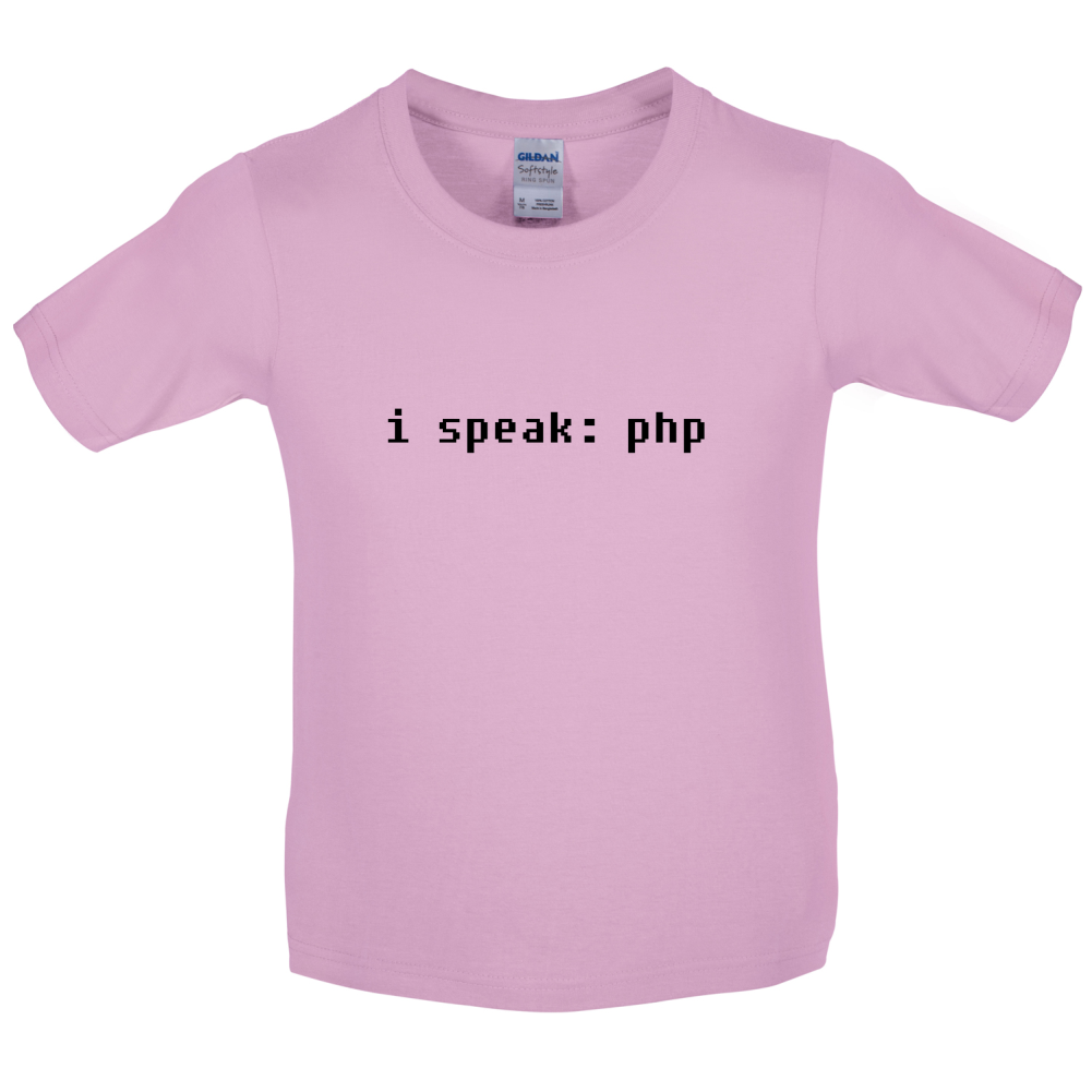 I Speak php Kids T Shirt