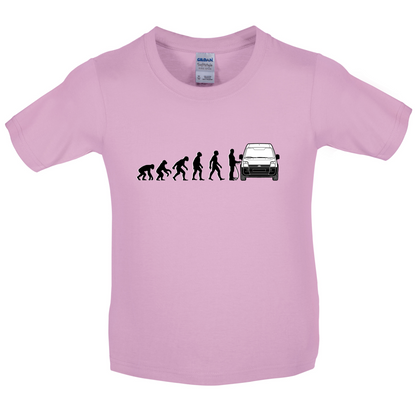 Evolution of Man Transit Driver Kids T Shirt
