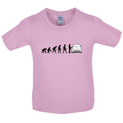 Evolution of Man 500 Driver Kids T Shirt