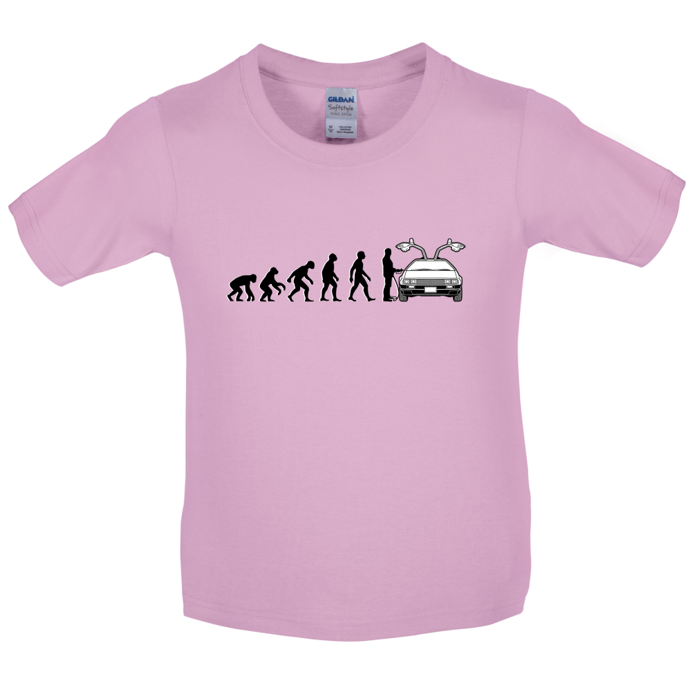 Evolution of Man DMC-12 Driver Kids T Shirt