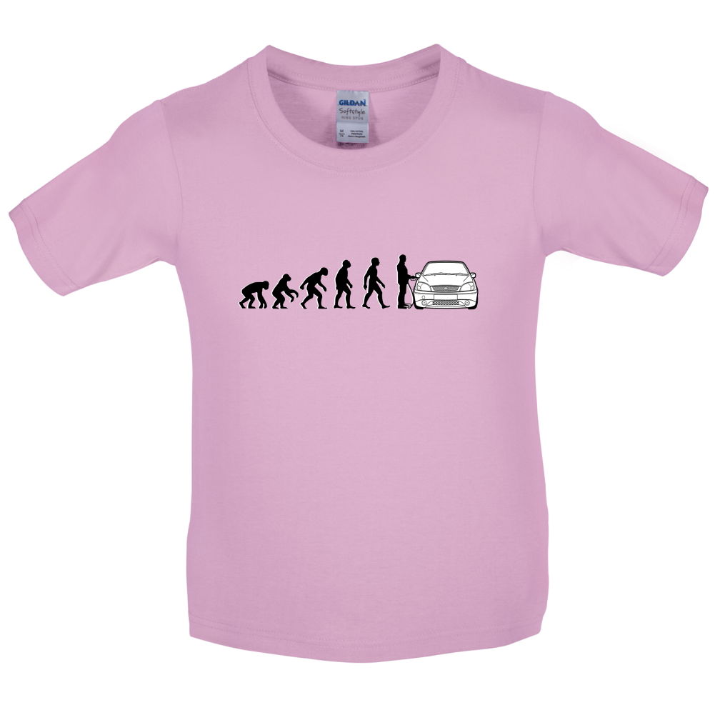 Evolution of Man Fiesta Driver Kids T Shirt