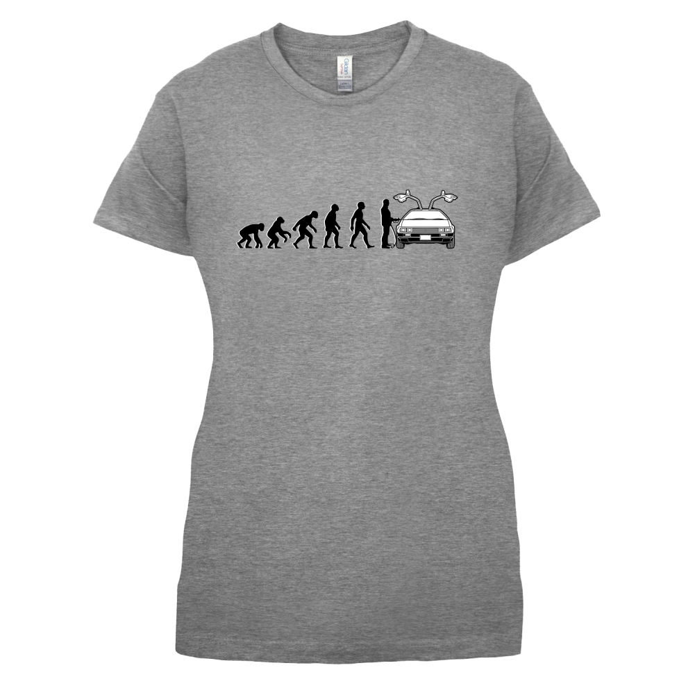 Evolution of Man DMC-12 Driver T Shirt