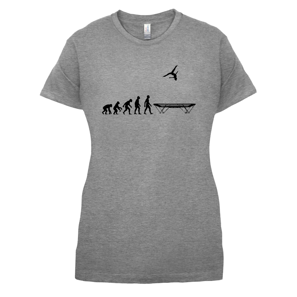 Evolution Of Man Trampolining T Shirt