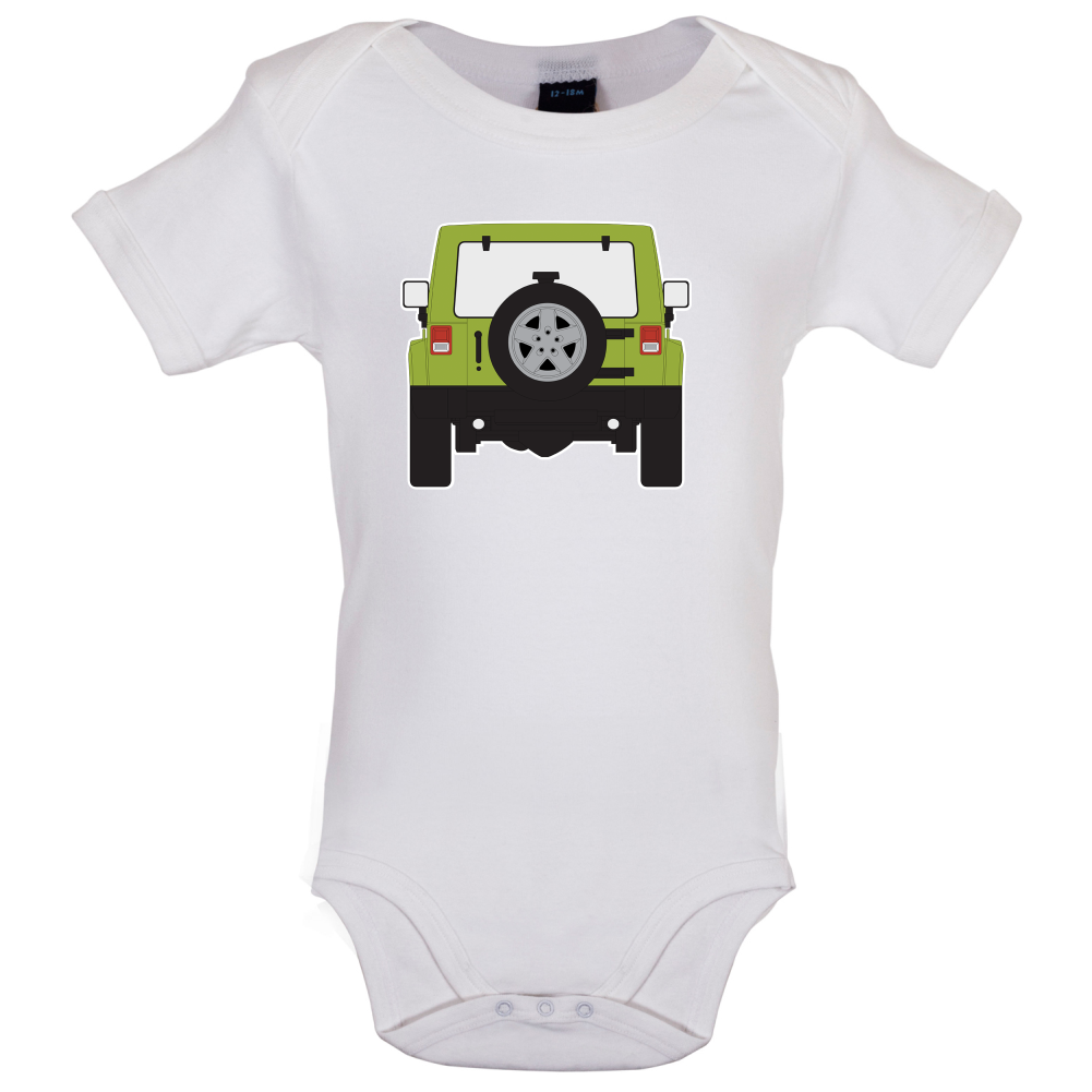 JW Rear Hyper Green Baby T Shirt