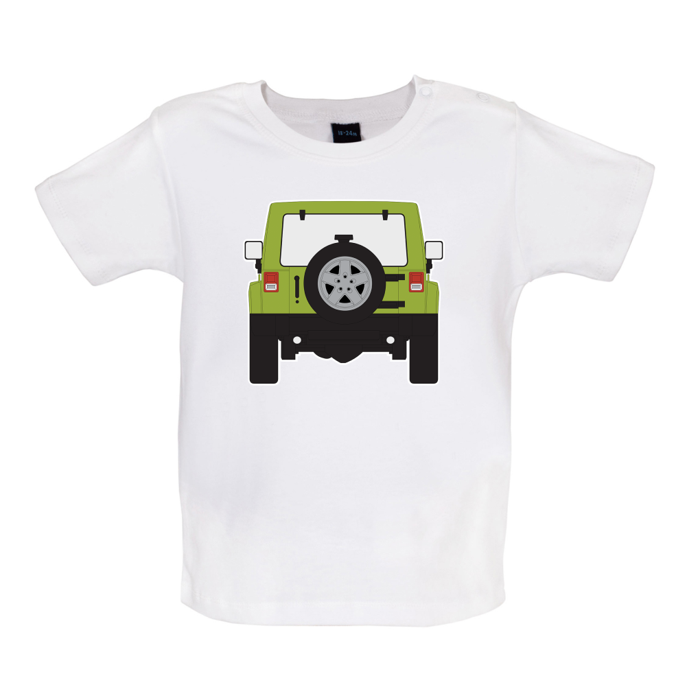 JW Rear Hyper Green Baby T Shirt