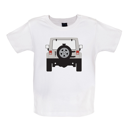 JW Rear Hyper Grey Stone Baby T Shirt