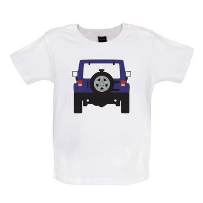 JW Rear Hyper Purple Baby T Shirt