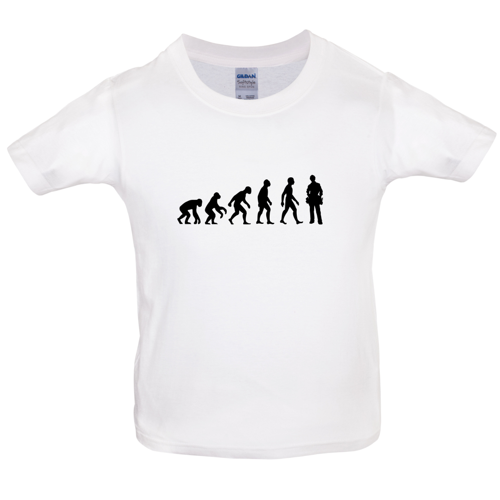 Evolution Of Man Electrician Kids T Shirt