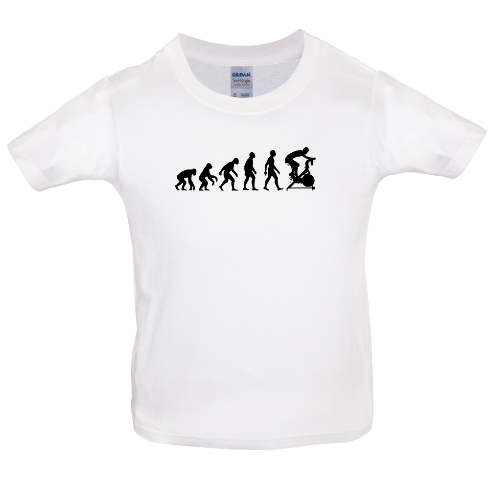 Evolution Of Man Spin Kids T Shirt