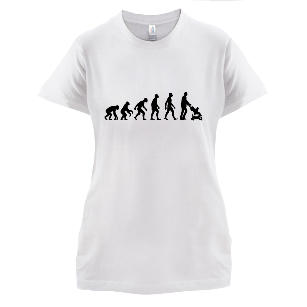 Evolution Of Man Push Chair T Shirt