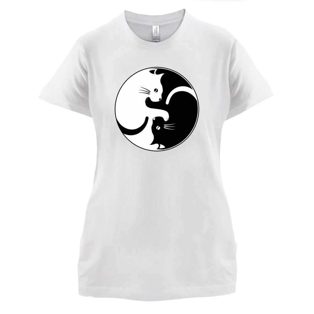Yin Yang Cat T Shirt