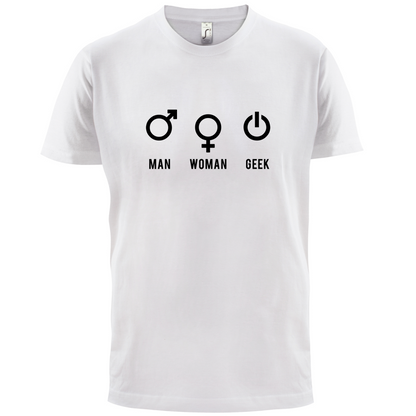 Man Woman GEEK T Shirt