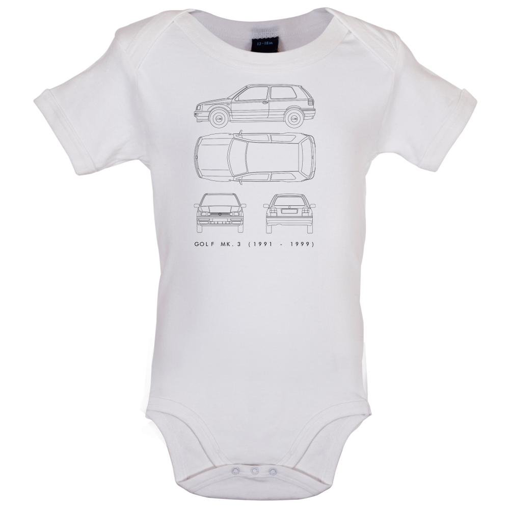 4 View Golf MK3  Baby T Shirt