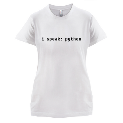 I Speak Python T Shirt