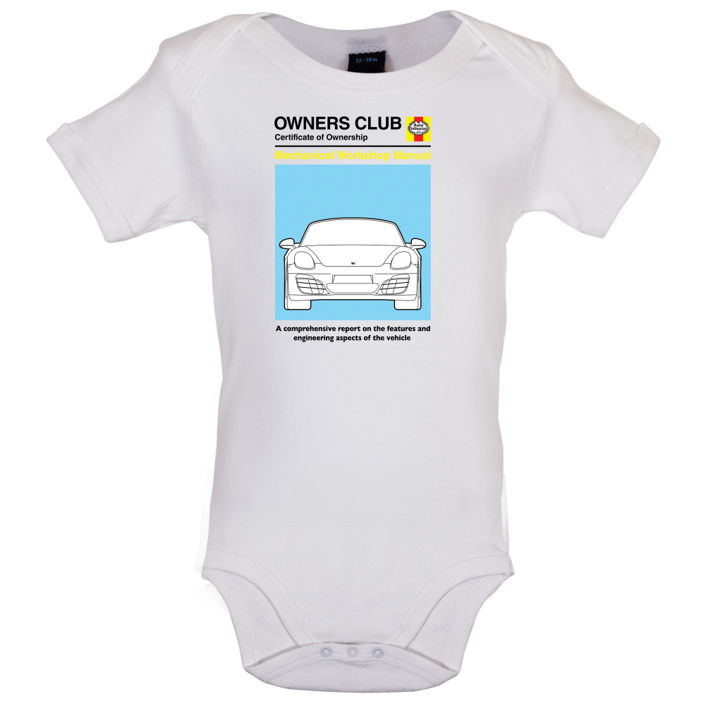 Car Owners Manual 981 Turbo Baby T Shirt