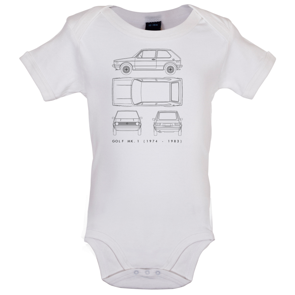 4 View Golf MK1  Baby T Shirt