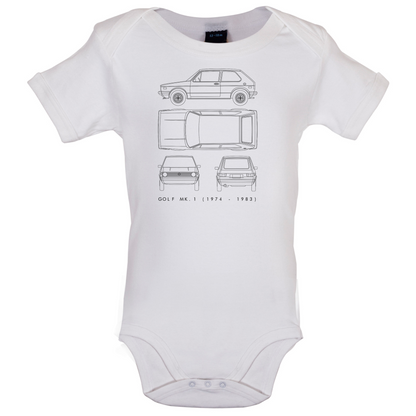 4 View Golf MK1  Baby T Shirt